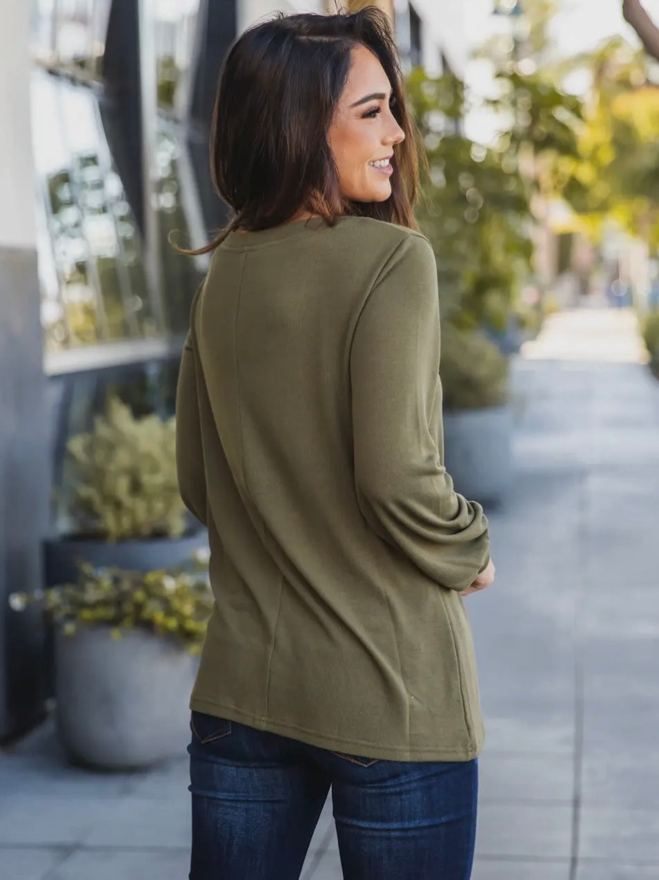 Long Puffy Sleeved Top