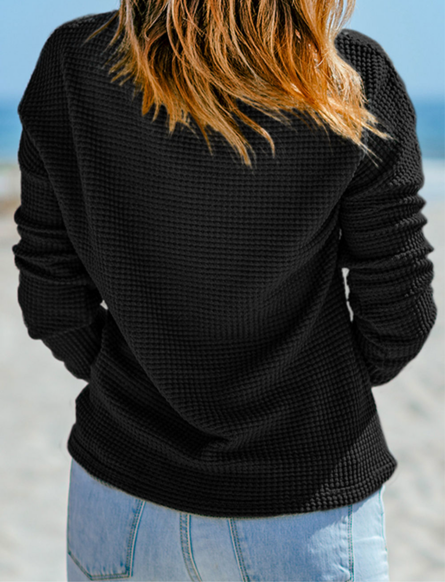 Waffle Knit Sweater- multi color options