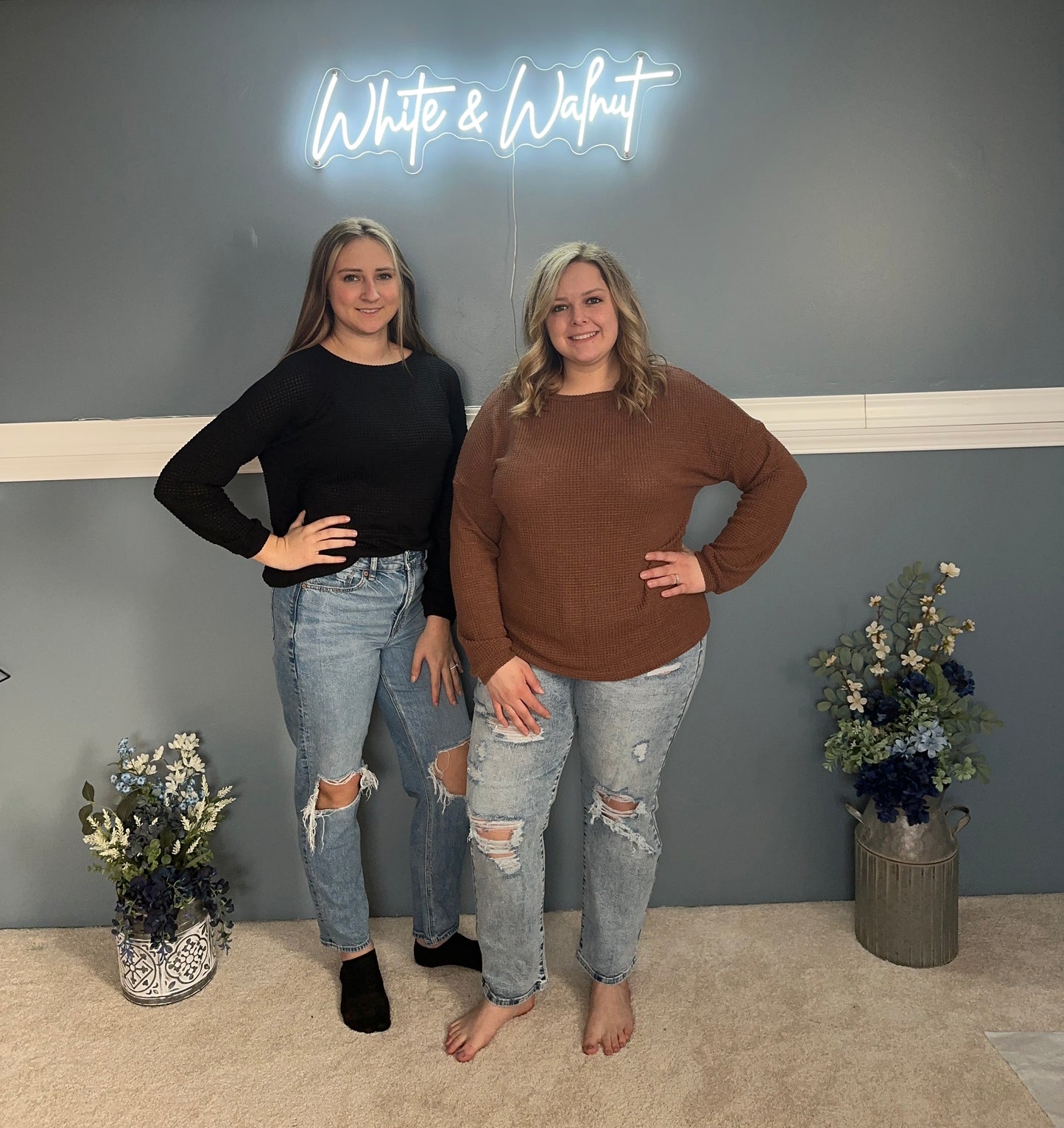 Waffle Knit Sweater- multi color options