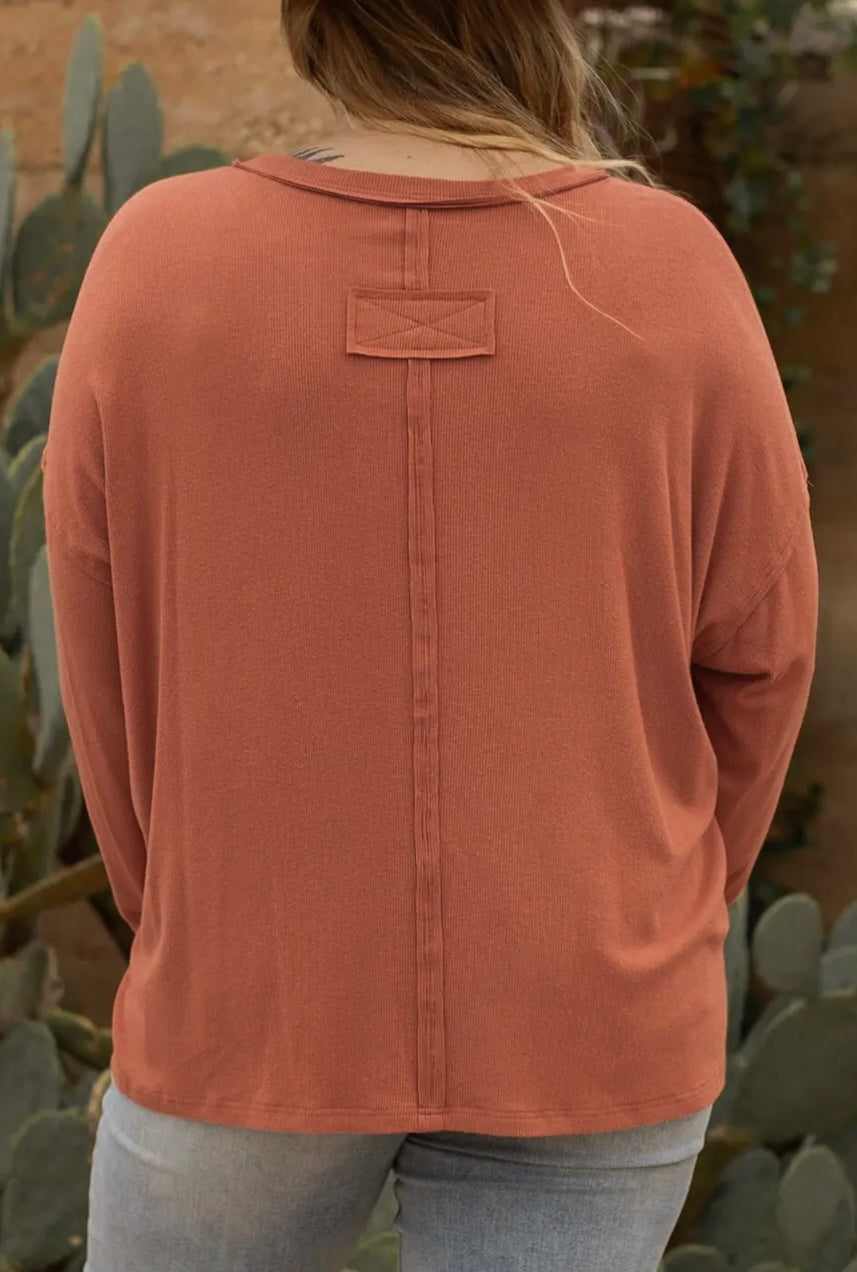 Exposed Seam Long Sleeve