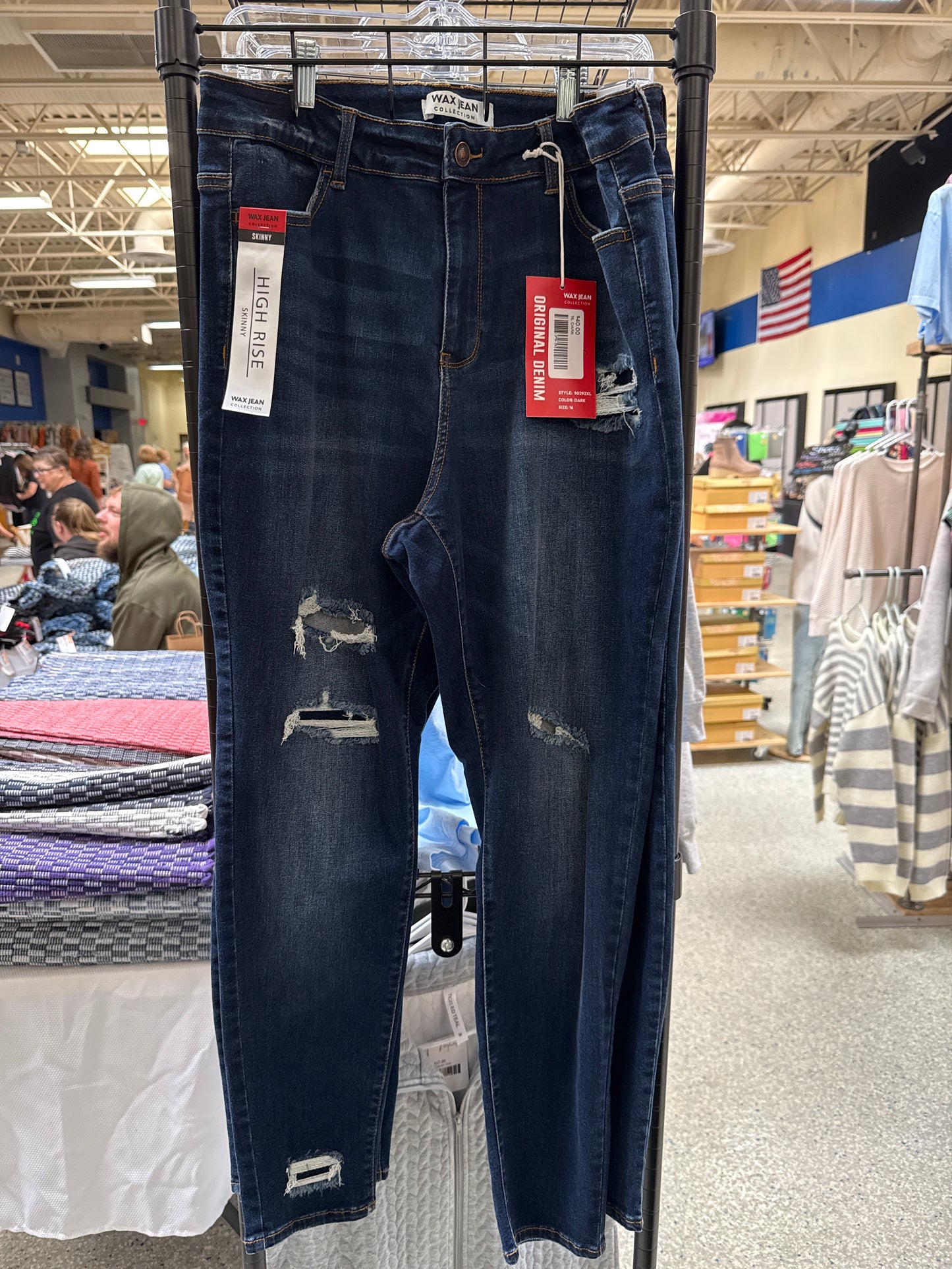 Curvy Stretch High Rise Wax Jeans