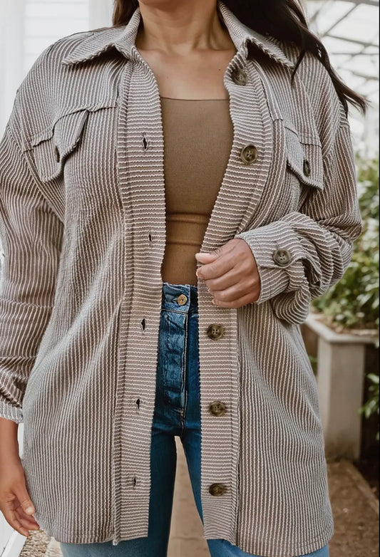 Mauve Button Down